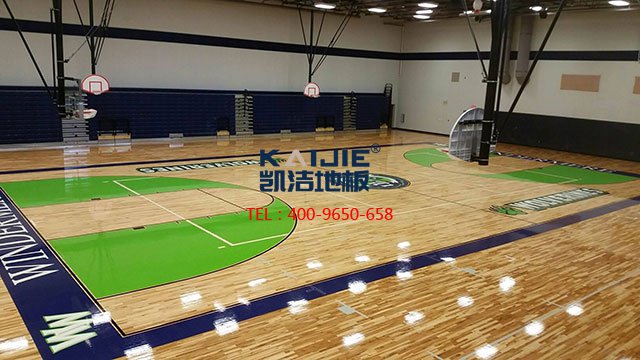 籃球館專(zhuān)用體育木地板廠家——?jiǎng)P潔體育木地板