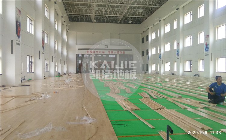 中國空中交通管制綜合訓(xùn)練場籃球館木地板案例
