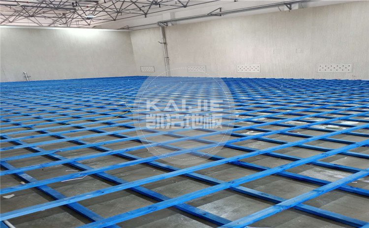 山西運城財經(jīng)學(xué)校羽毛球館木地板案例-凱潔體育地板